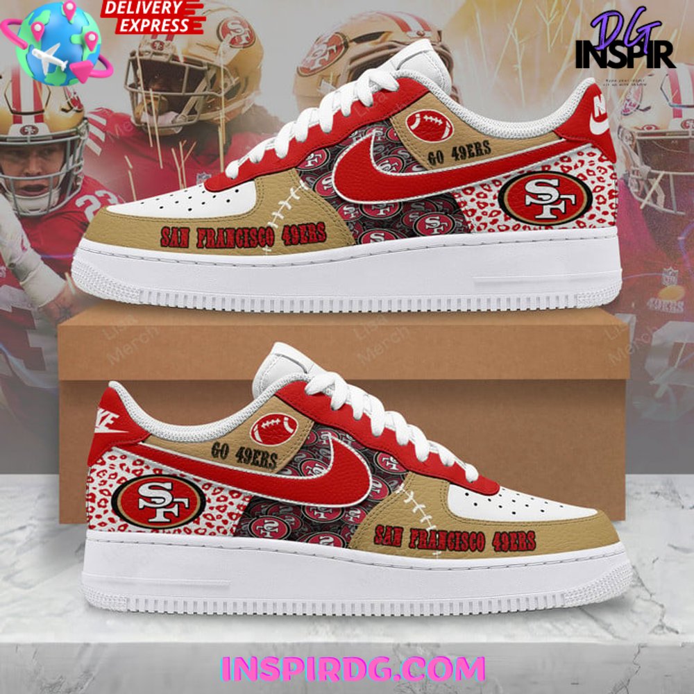 Ideafootwear San Francisco 49ers Air Low-Top Sneakers Shoes For Men And Women 9