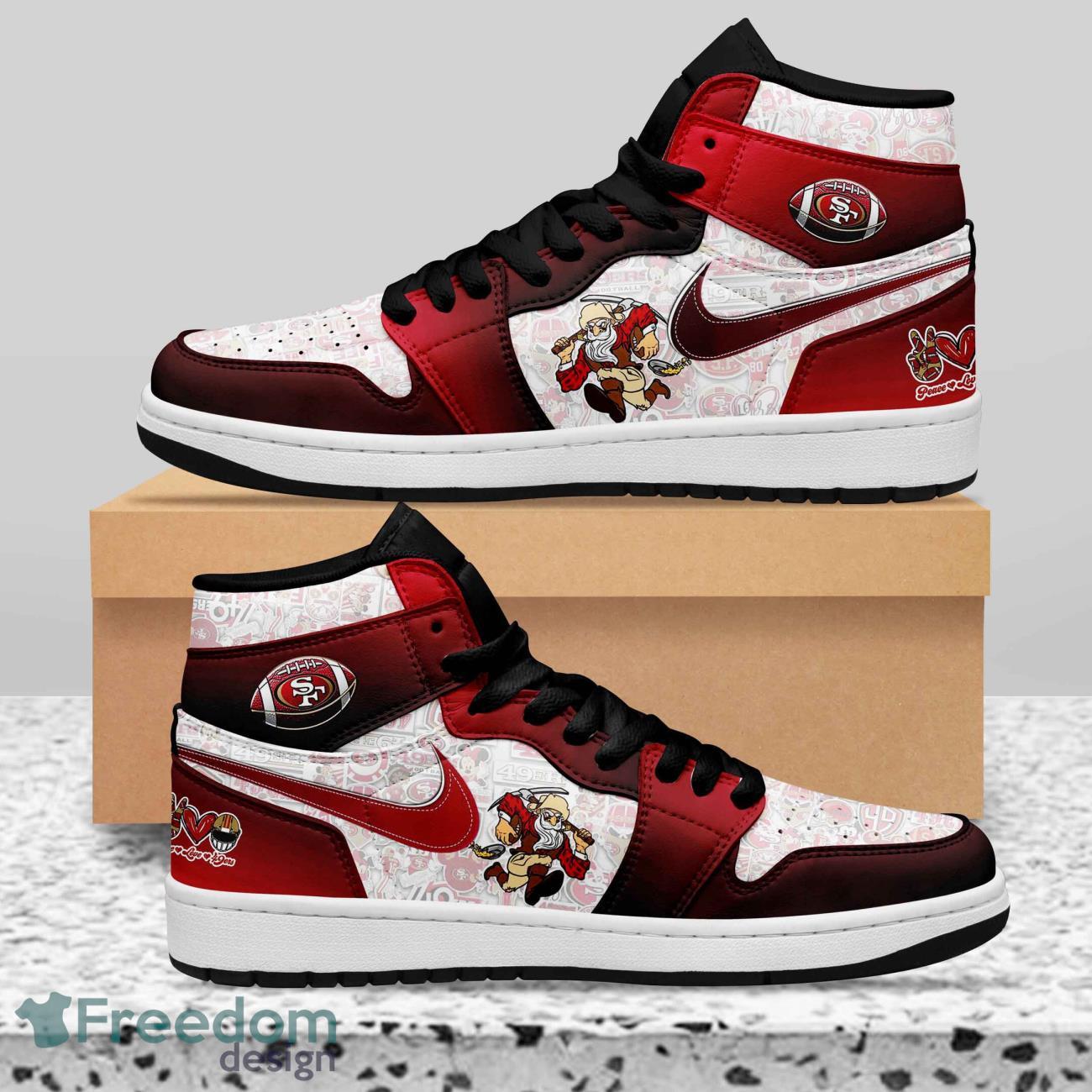Ideafootwear San Francisco 49ers AJ1 High Sneakers Shoes For Men And Women 11