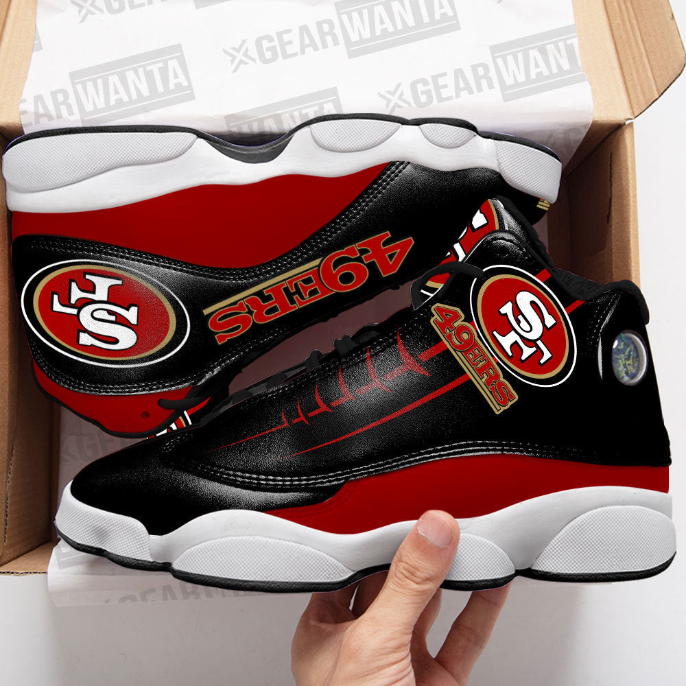 Ideafootwear San Francisco 49ers AJ13 Sneakers Shoes For Men And Women 29