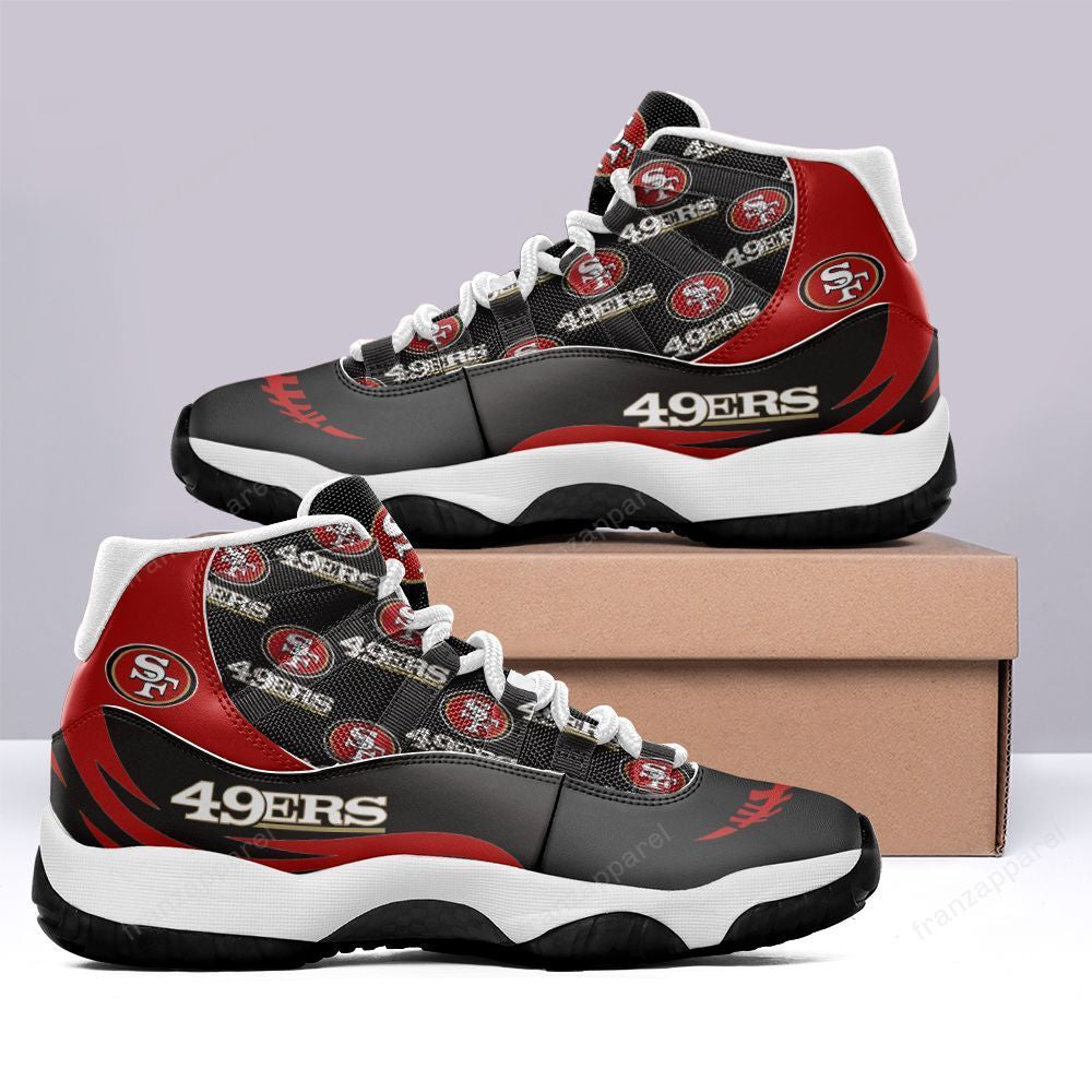 Ideafootwear San Francisco 49ers AJ13 Sneakers Shoes For Men And Women 28