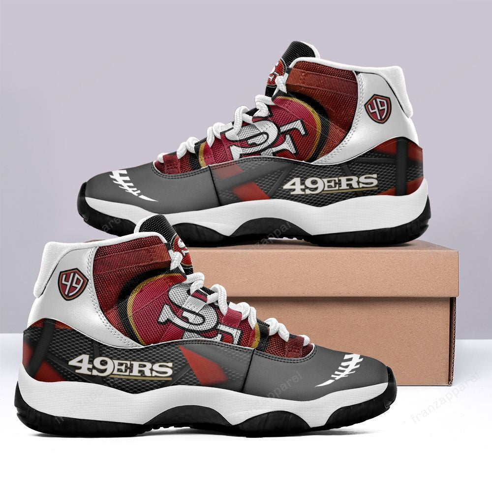 Ideafootwear San Francisco 49ers AJ13 Sneakers Shoes For Men And Women 25