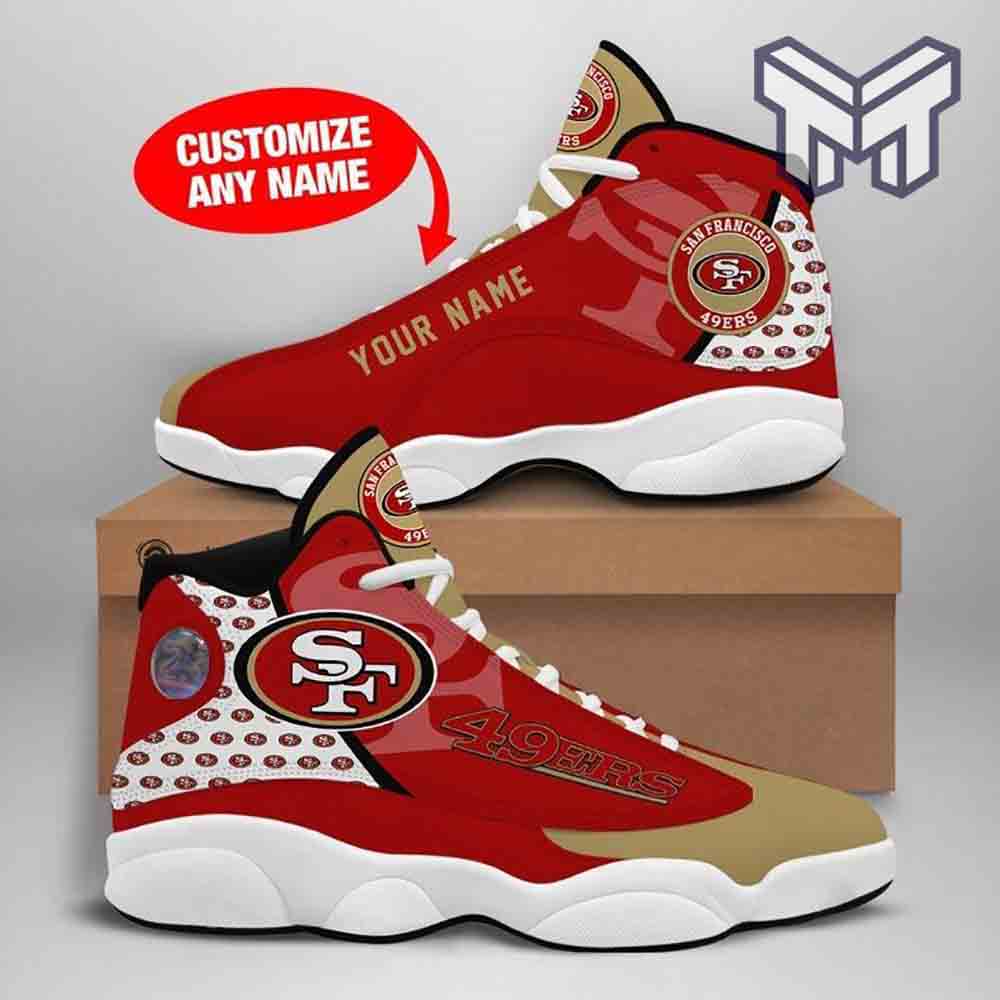 Ideafootwear San Francisco 49ers AJ13 Sneakers Shoes For Men And Women 1