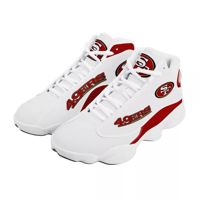 Ideafootwear San Francisco 49ers AJ13 Sneakers Shoes For Men And Women 53