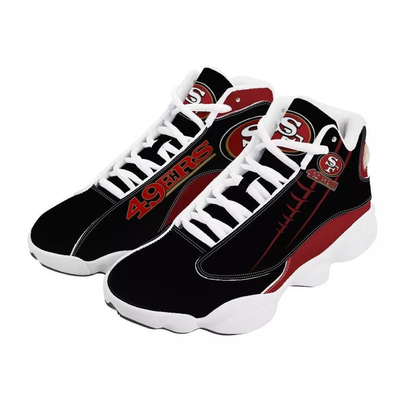Ideafootwear San Francisco 49ers AJ13 Sneakers Shoes For Men And Women 29