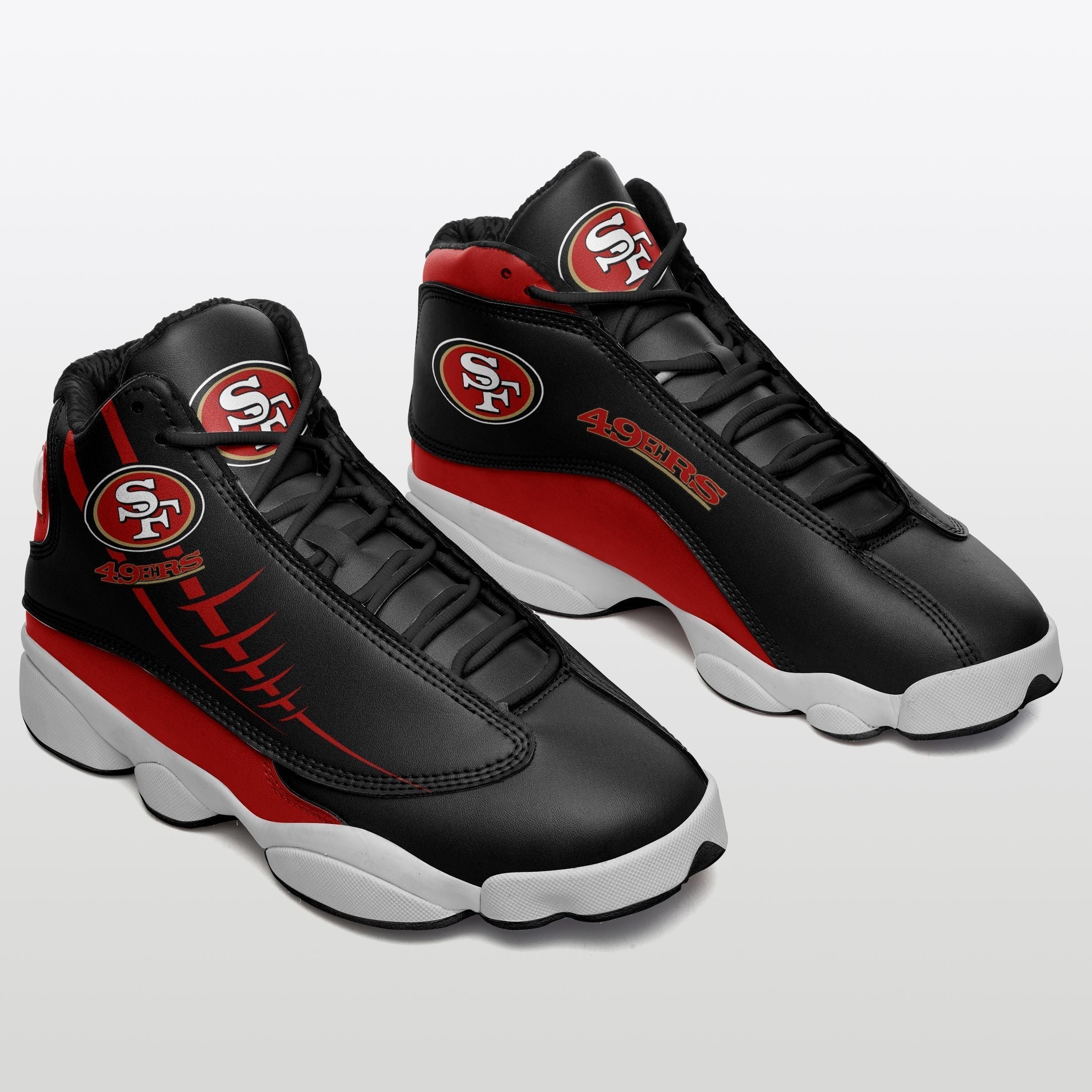 Ideafootwear San Francisco 49ers AJ13 Sneakers Shoes For Men And Women 49