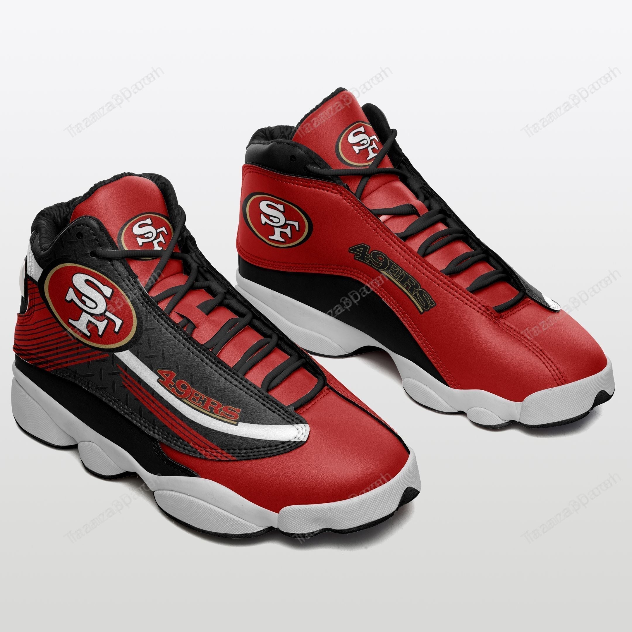 Ideafootwear San Francisco 49ers AJ13 Sneakers Shoes For Men And Women 40
