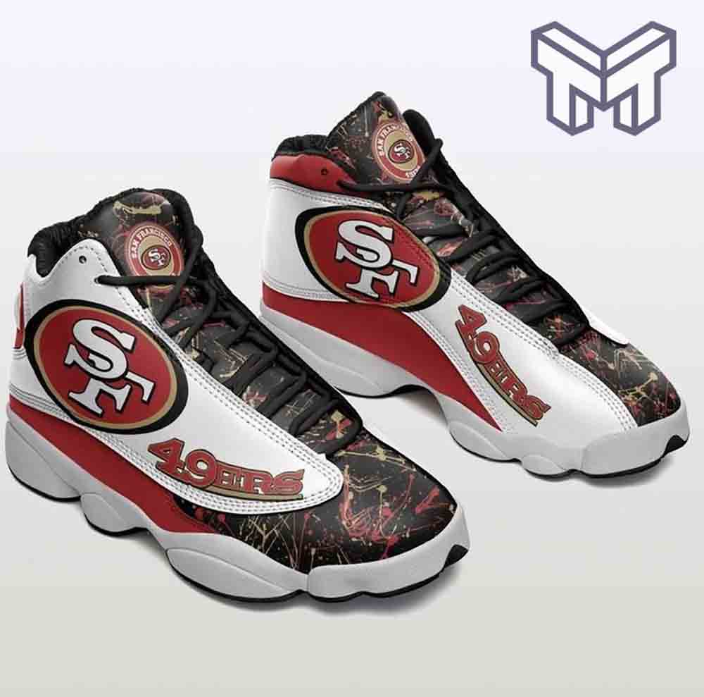 Ideafootwear San Francisco 49ers AJ13 Sneakers Shoes For Men And Women 13