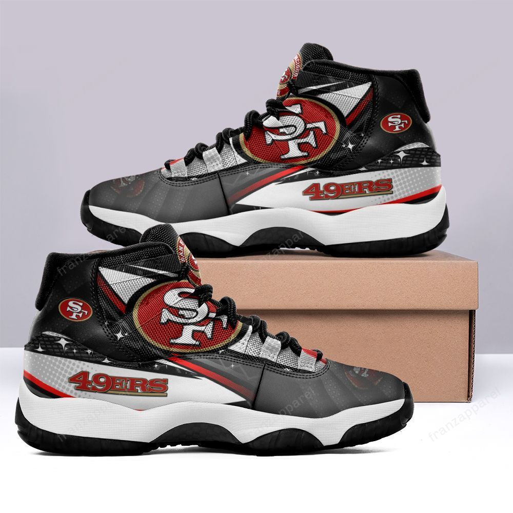 Ideafootwear San Francisco 49ers AJ13 Sneakers Shoes For Men And Women 22
