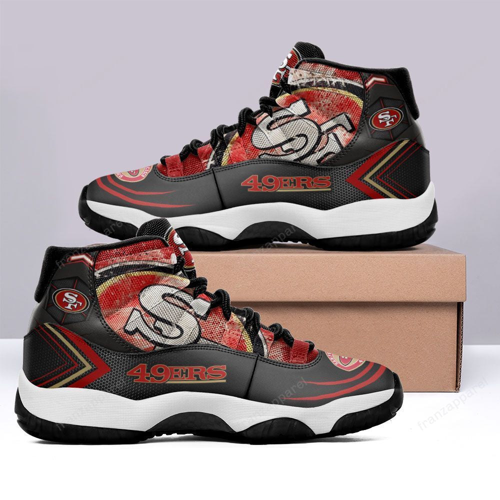 Ideafootwear San Francisco 49ers AJ13 Sneakers Shoes For Men And Women 23