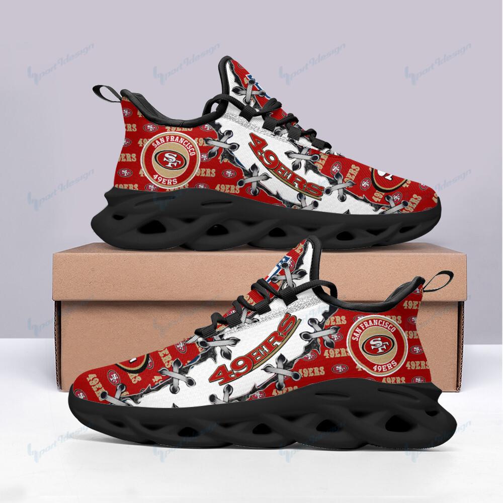 Ideafootwear San Francisco 49ers Max Soul Shoes Sneakers For Men And Women 91
