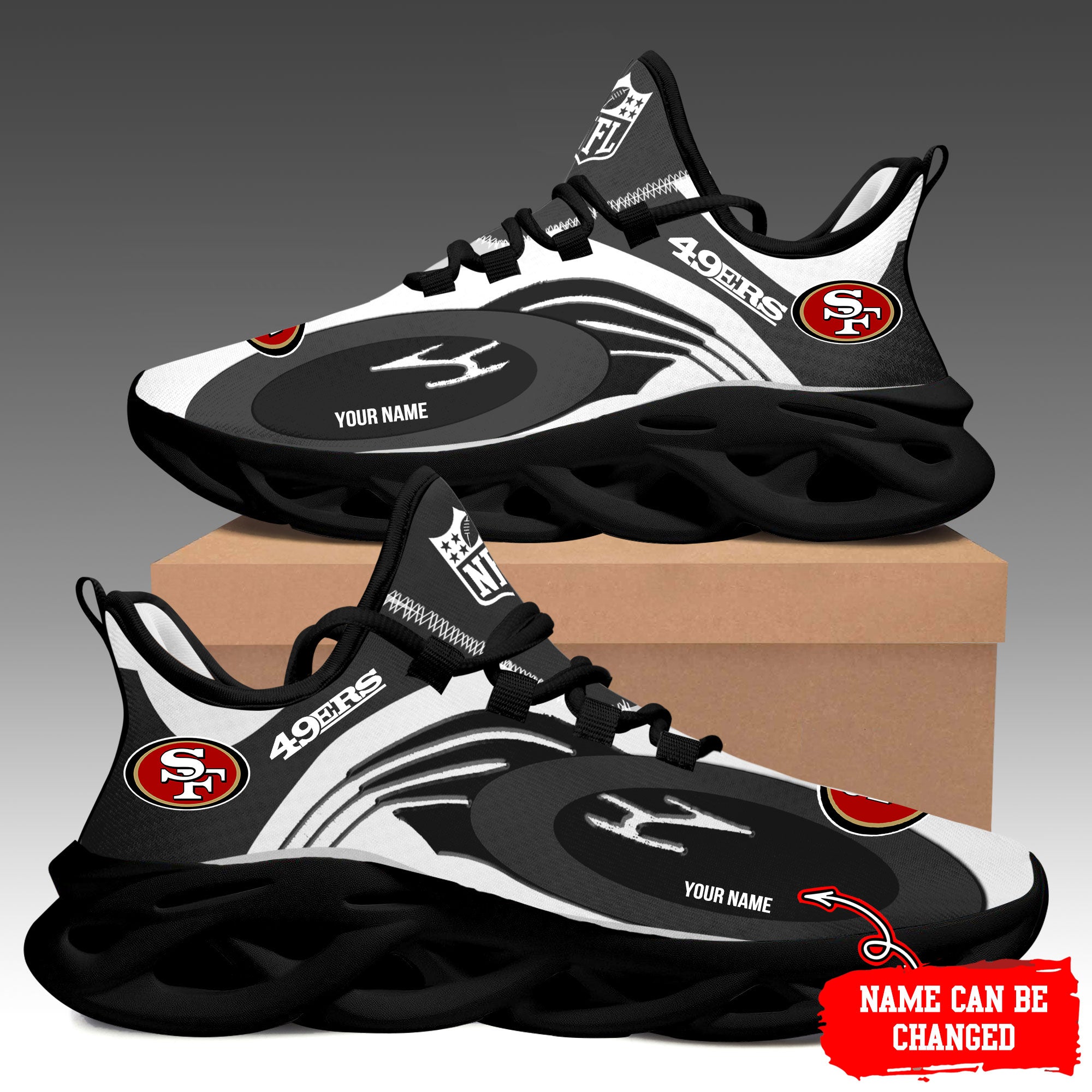 Ideafootwear San Francisco 49ers Max Soul Shoes Sneakers For Men And Women 108