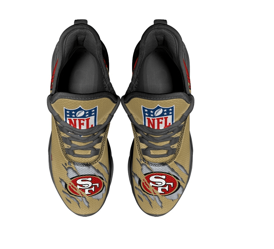 Ideafootwear San Francisco 49ers Max Soul Shoes Sneakers For Men And Women 101