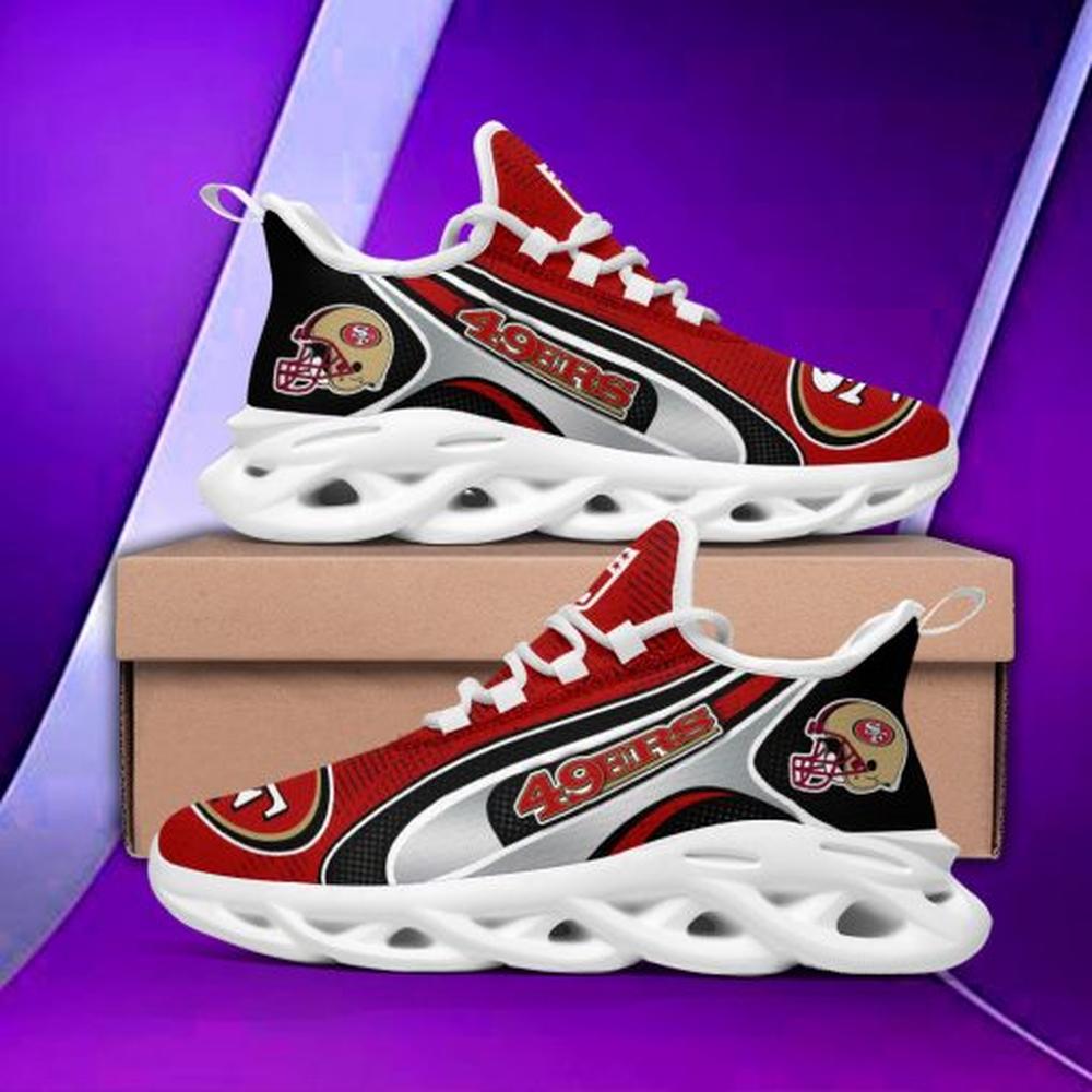 Ideafootwear San Francisco 49ers Max Soul Shoes Sneakers For Men And Women 44