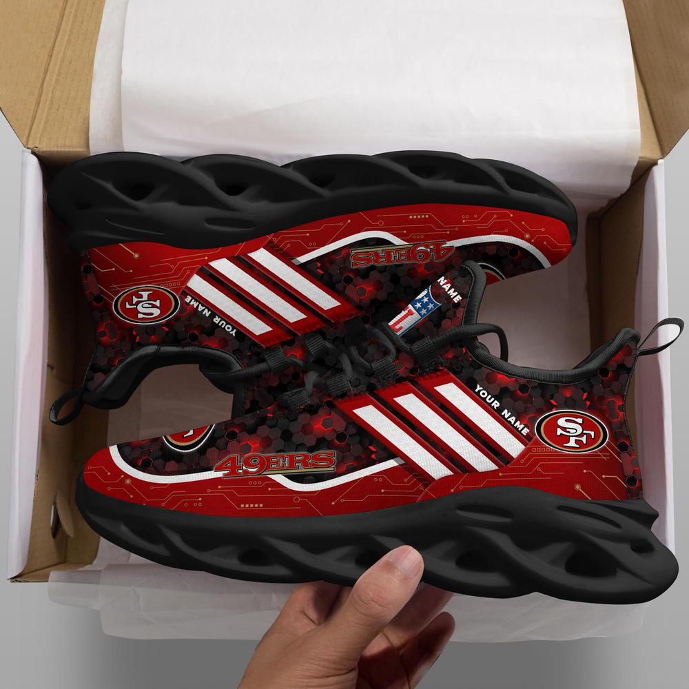 Ideafootwear San Francisco 49ers Max Soul Shoes Sneakers For Men And Women 125