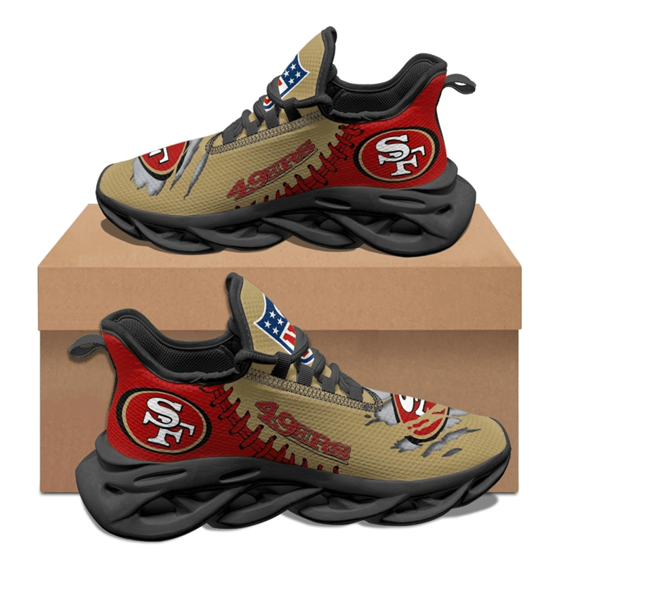 Ideafootwear San Francisco 49ers Max Soul Shoes Sneakers For Men And Women 101