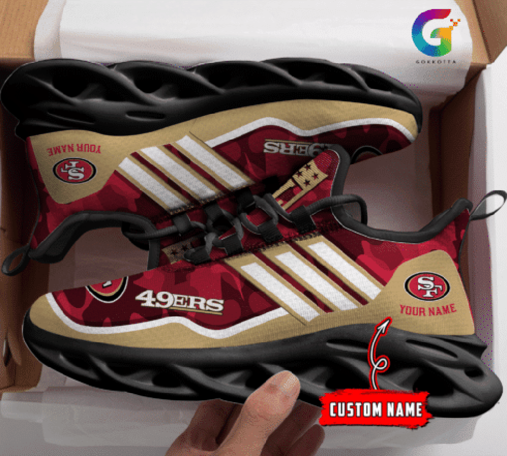 Ideafootwear San Francisco 49ers Max Soul Shoes Sneakers For Men And Women 2
