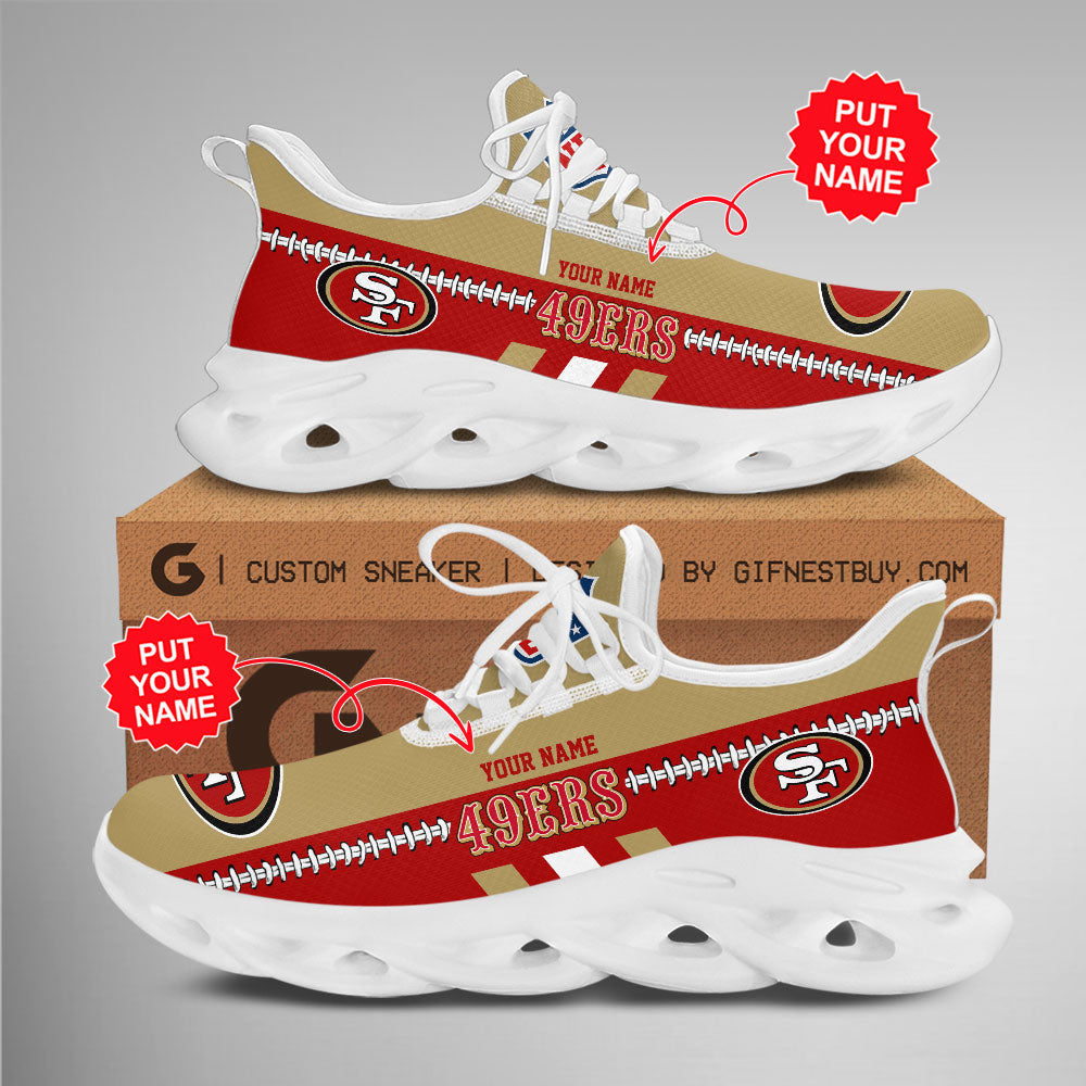 Ideafootwear San Francisco 49ers Max Soul Shoes Sneakers For Men And Women 105