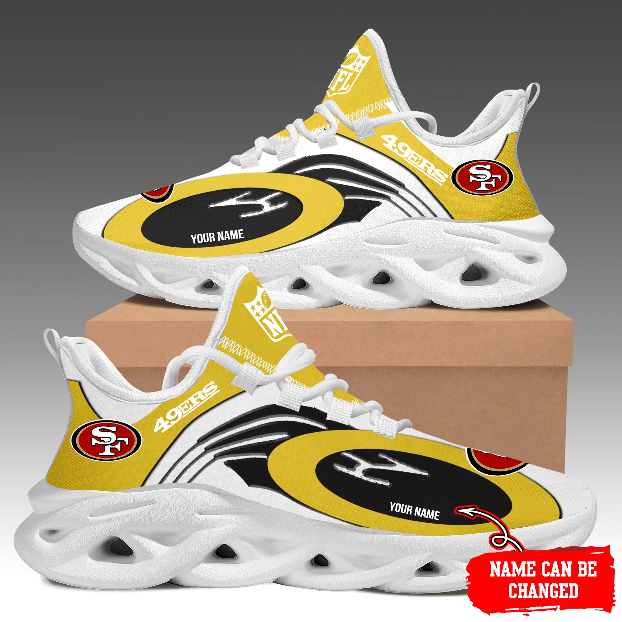 Ideafootwear San Francisco 49ers Max Soul Shoes Sneakers For Men And Women 109