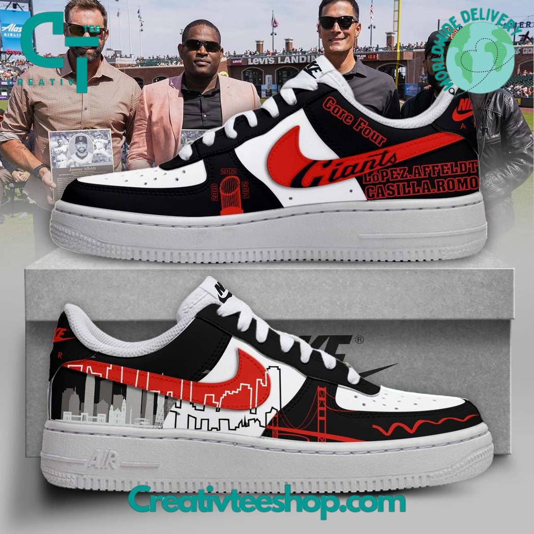 Ideafootwear San Francisco Giants Air Low-Top Sneakers Shoes For Men And Women 2