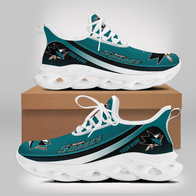 Ideafootwear San Jose Sharks Max Soul Shoes Sneakers For Men And Women 1