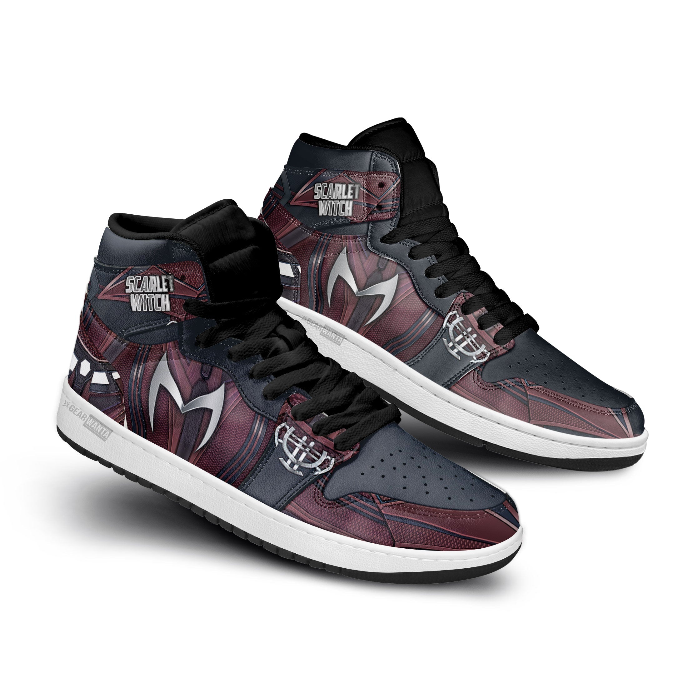 Ideafootwear Scarlet Witch AJ1 High Sneakers Shoes For Men And Women 1