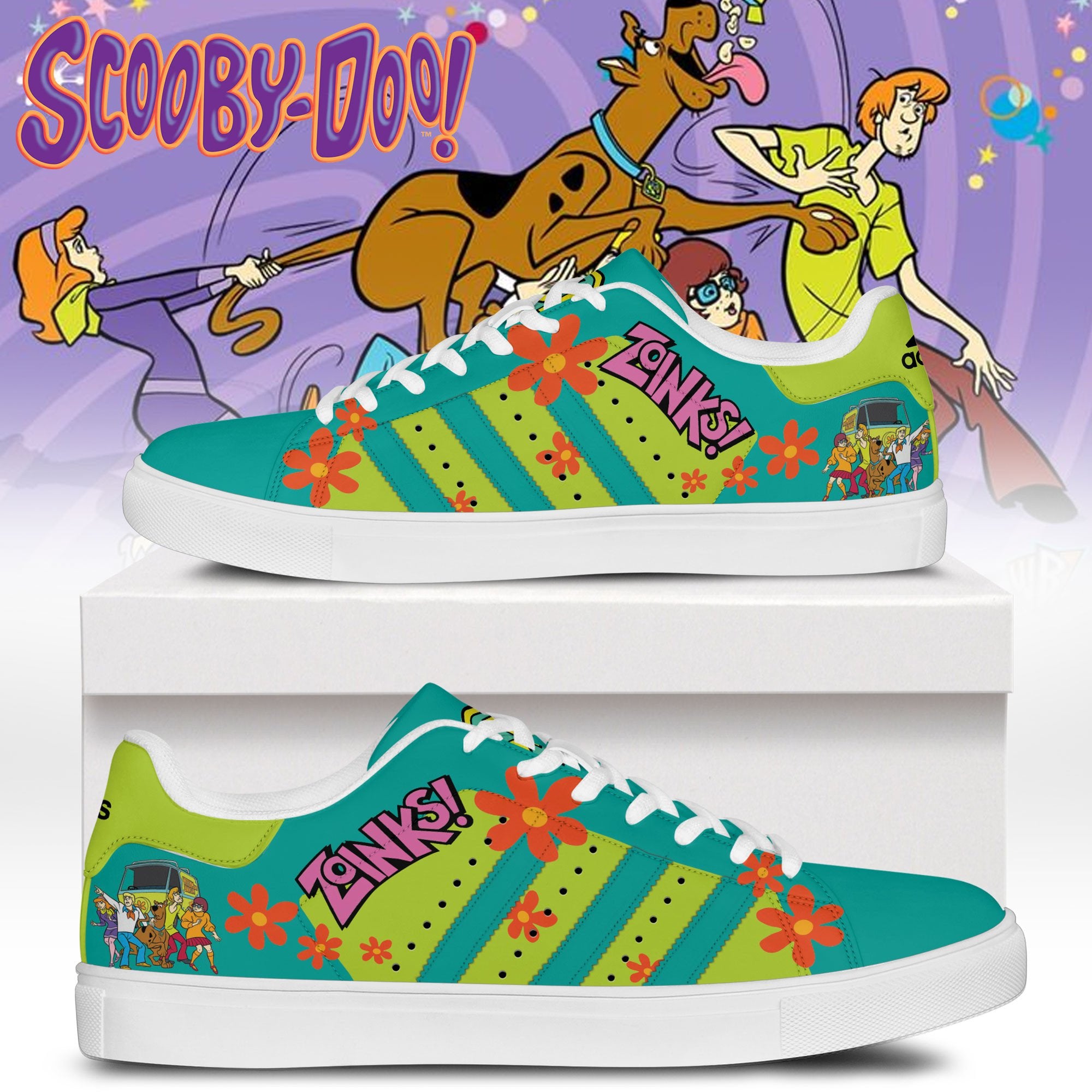 Ideafootwear Scooby Doo Skate Stan Shoes Sneakes For Men And Women 1