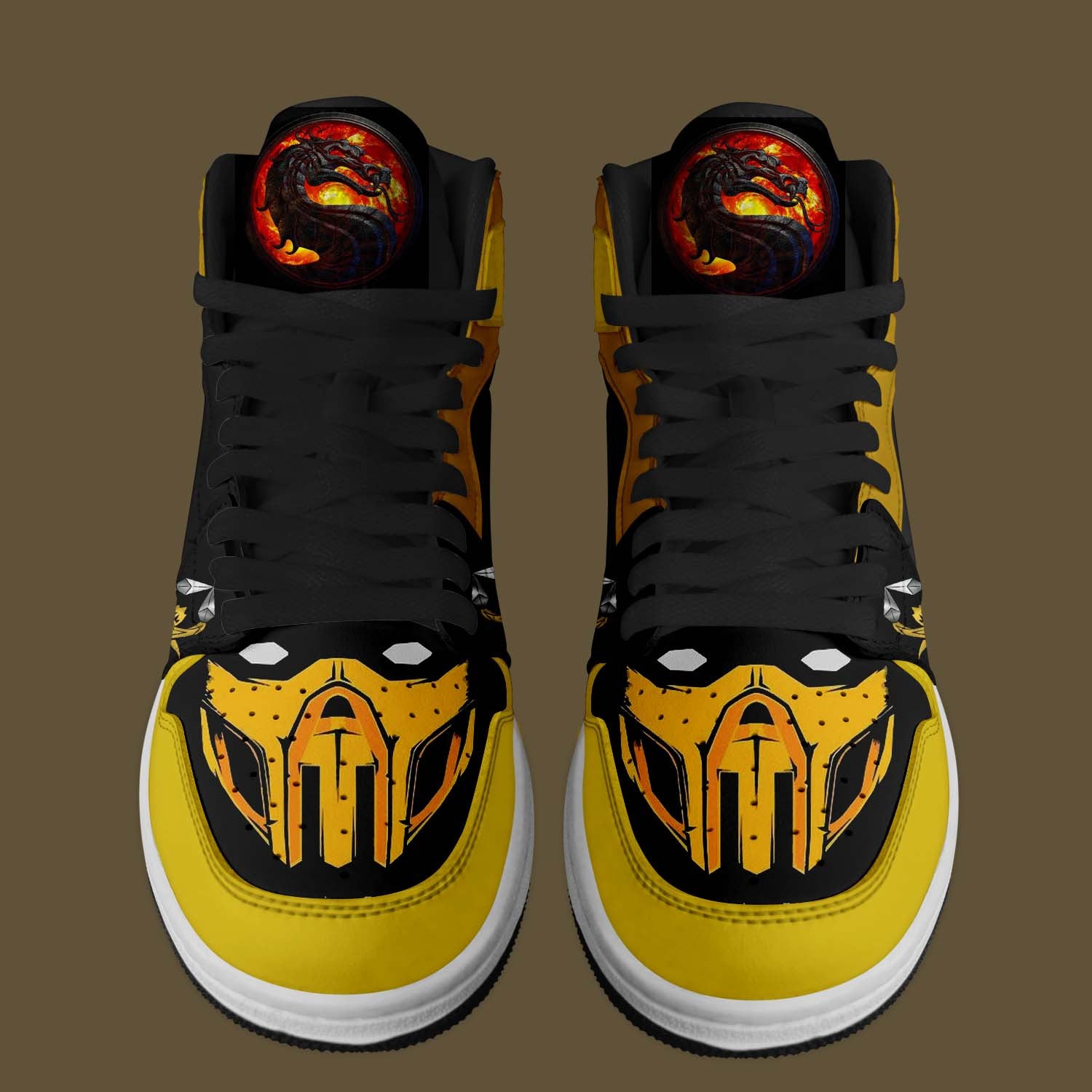 Ideafootwear Scorpion Get Over Here AJ1 High Sneakers Shoes For Men And Women 1