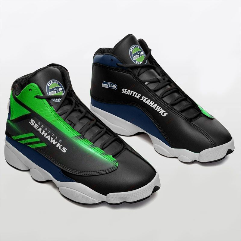 Ideafootwear Seattle Seahawk AJ13 Sneakers Shoes For Men And Women 1