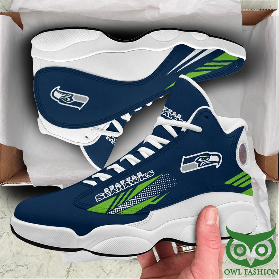 Ideafootwear Seattle Seahawks AJ13 Sneakers Shoes For Men And Women 21