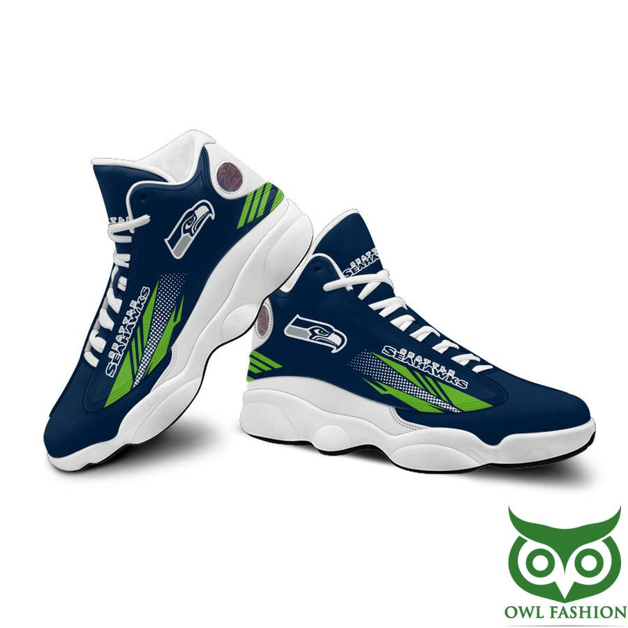 Ideafootwear Seattle Seahawks AJ13 Sneakers Shoes For Men And Women 21