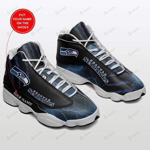 Ideafootwear Seattle Seahawks AJ13 Sneakers Shoes For Men And Women 5