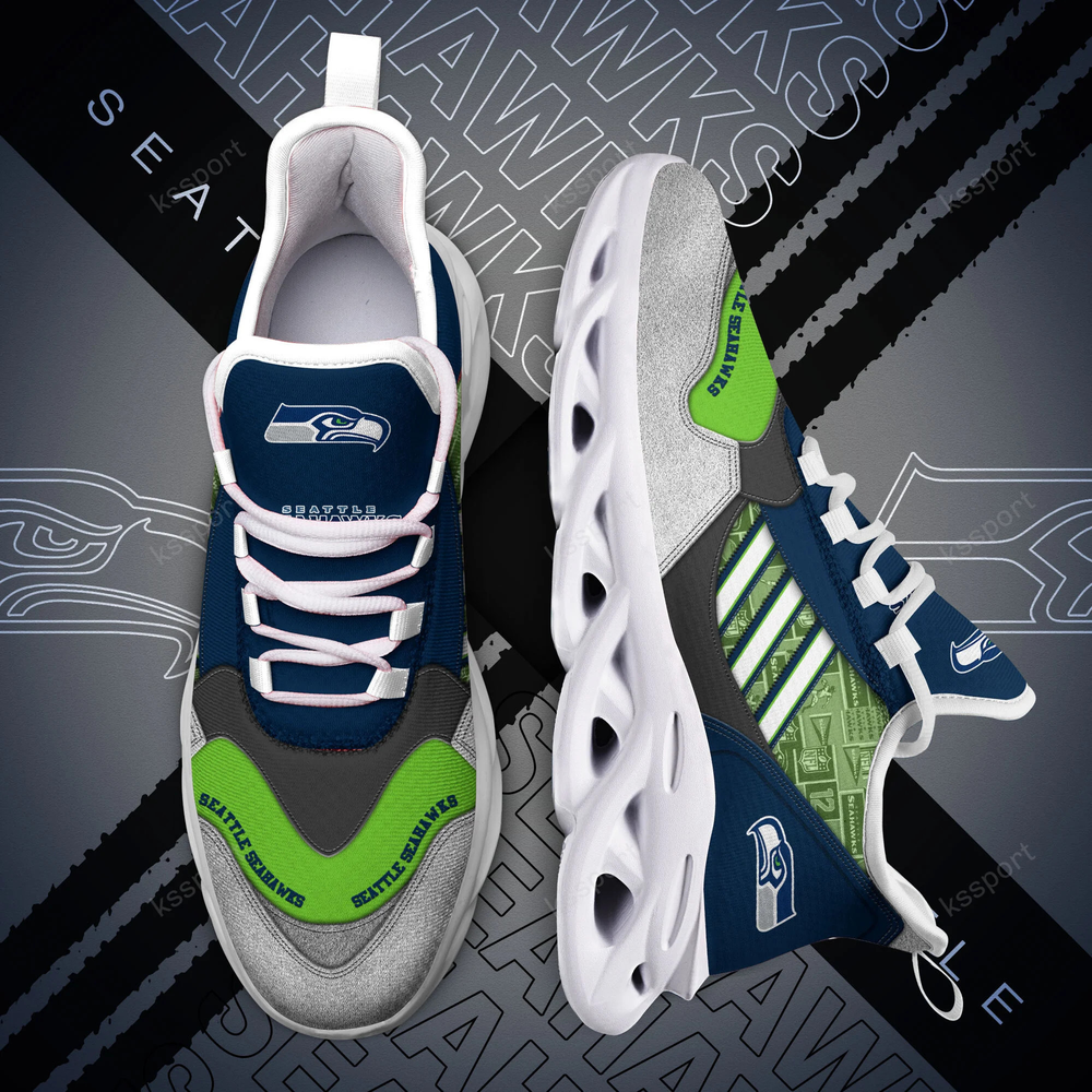 Ideafootwear Seattle Seahawks Max Soul Shoes Sneakers For Men And Women 9