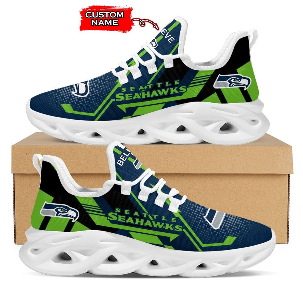 Ideafootwear Seattle Seahawks Max Soul Shoes Sneakers For Men And Women 39