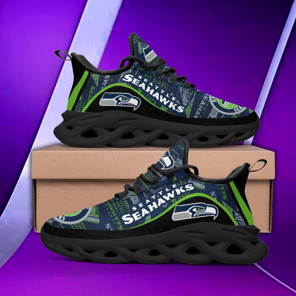 Ideafootwear Seattle Seahawks Max Soul Shoes Sneakers For Men And Women 45