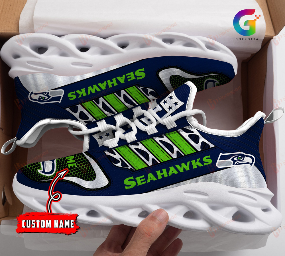 Ideafootwear Seattle Seahawks Max Soul Shoes Sneakers For Men And Women 34