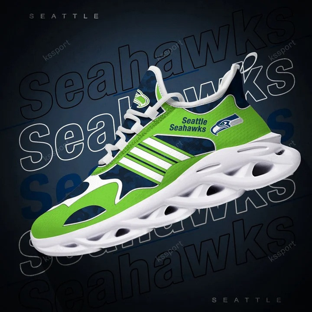 Ideafootwear Seattle Seahawks Max Soul Shoes Sneakers For Men And Women 41