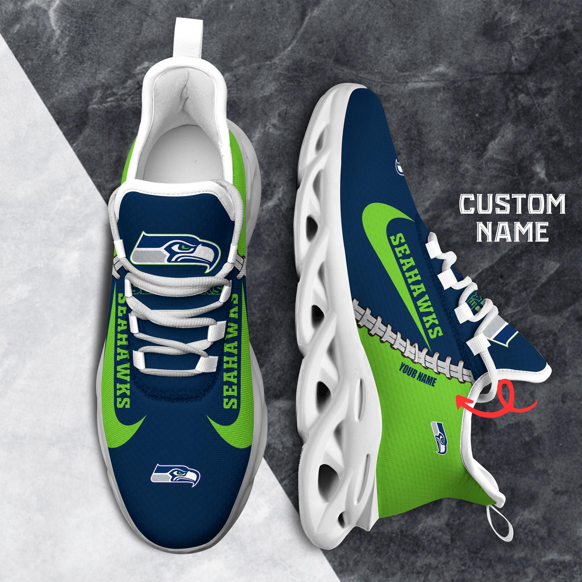 Ideafootwear Seattle Seahawks Max Soul Shoes Sneakers For Men And Women 32