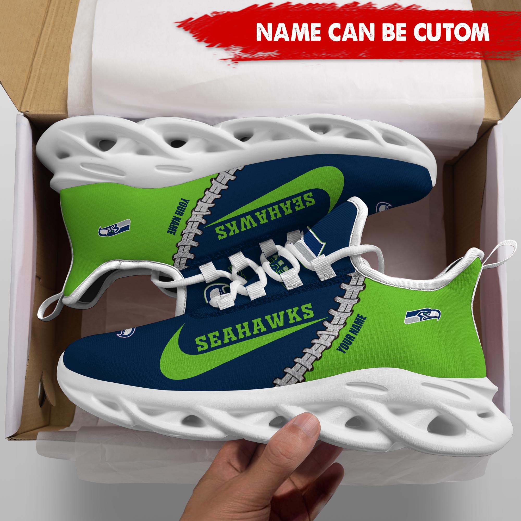 Ideafootwear Seattle Seahawks Max Soul Shoes Sneakers For Men And Women 32