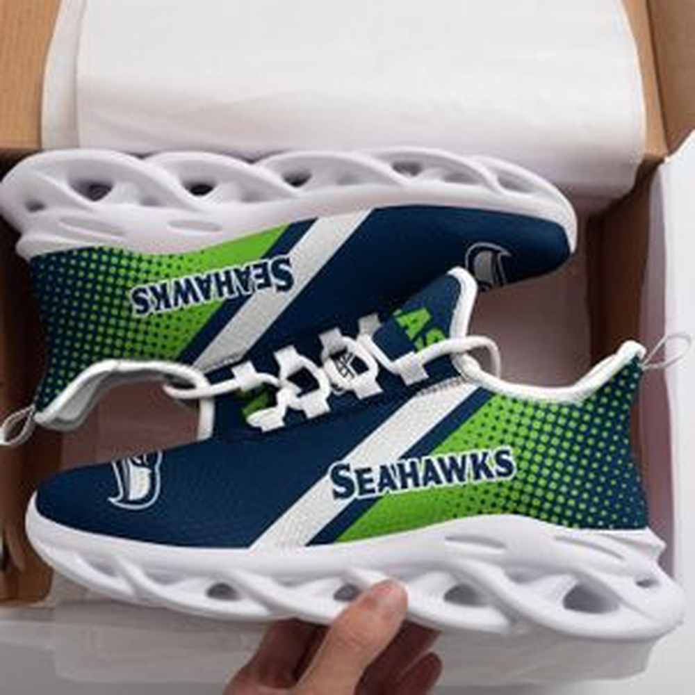 Ideafootwear Seattle Seahawks Max Soul Shoes Sneakers For Men And Women 38