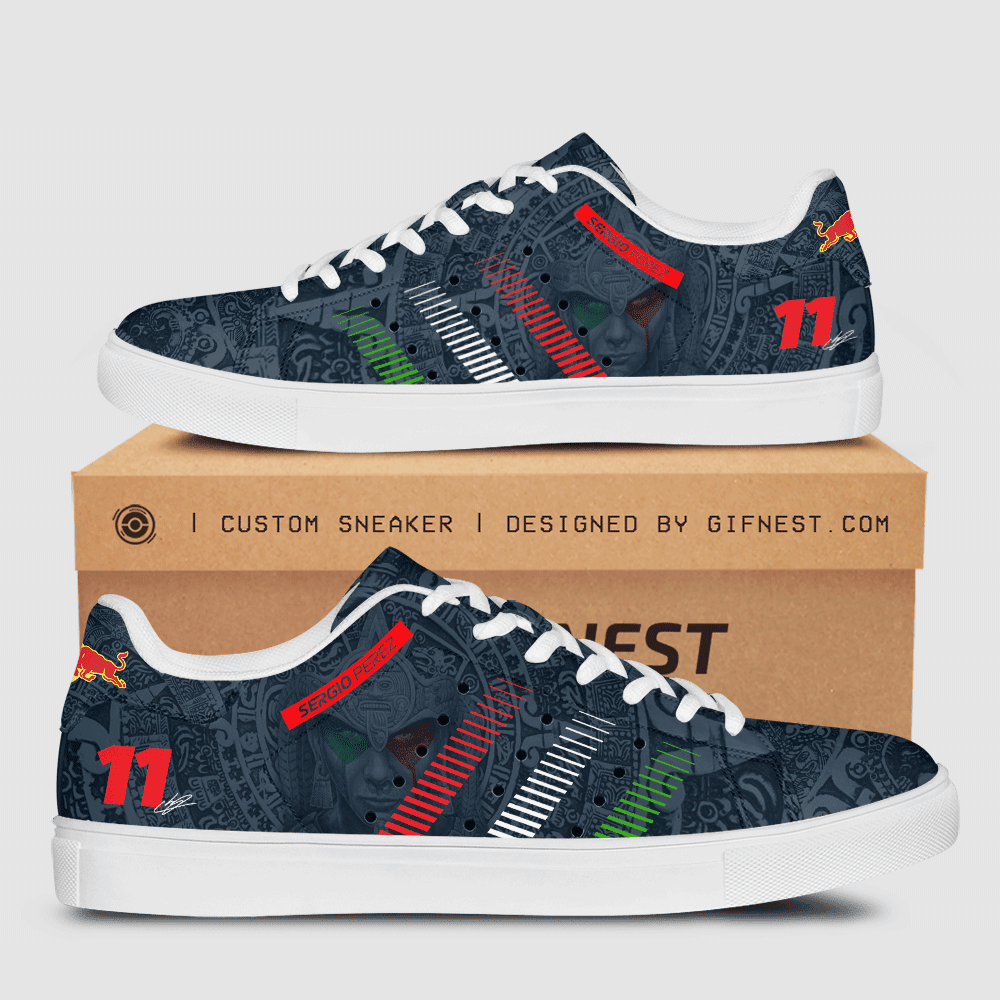 Ideafootwear Sergio Pérez Skate Stan Shoes Sneakes For Men And Women 2
