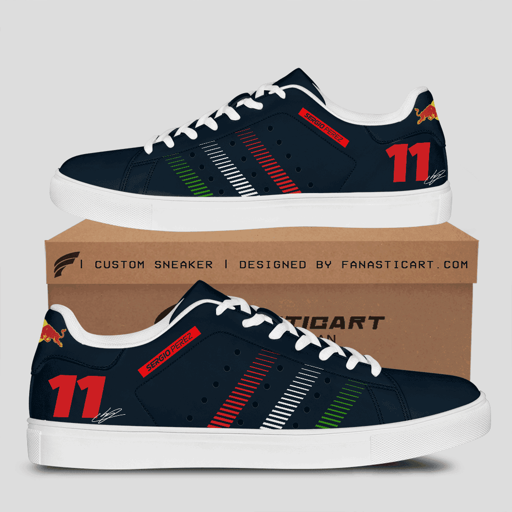 Ideafootwear Sergio Pérez Skate Stan Shoes Sneakes For Men And Women 5