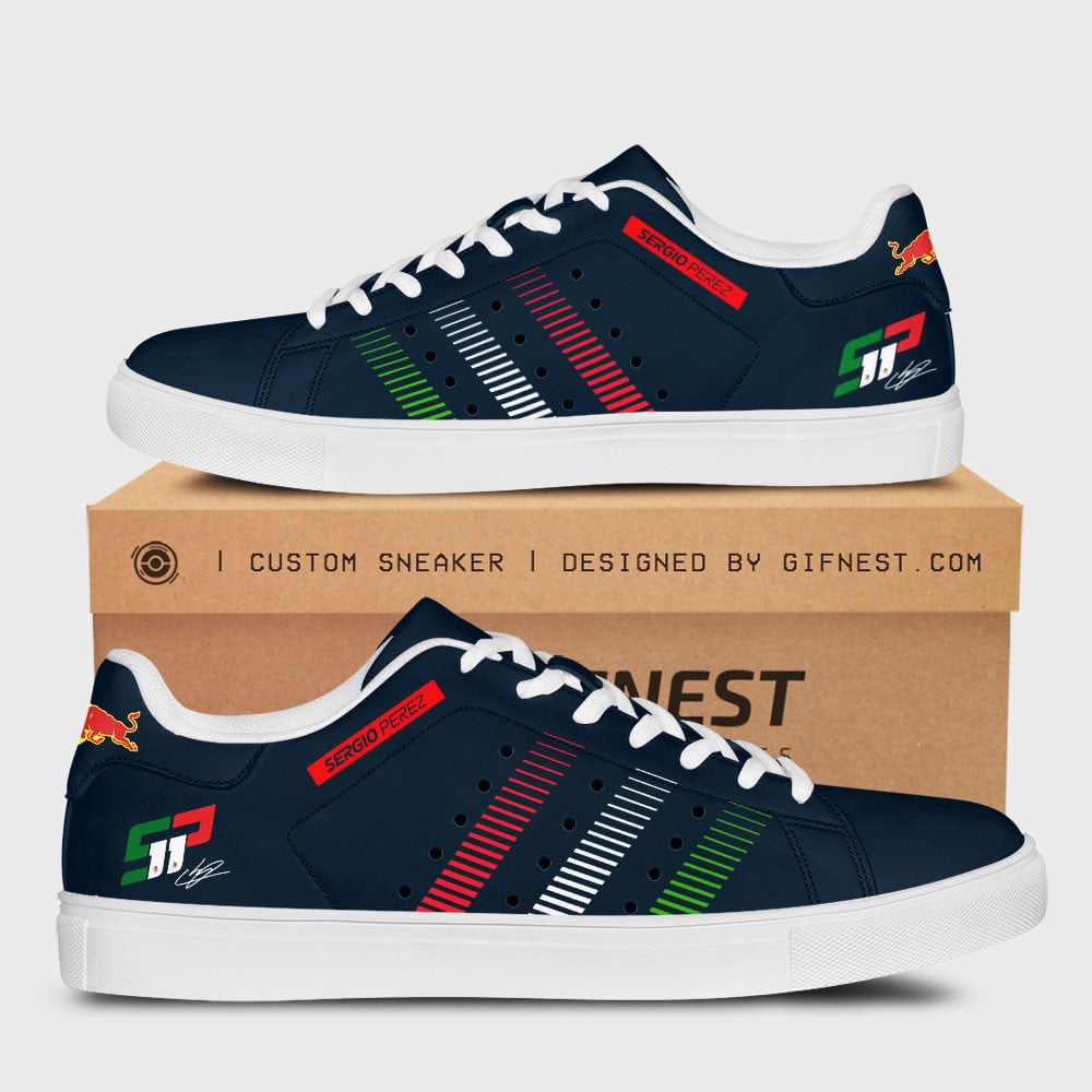 Ideafootwear Sergio Pérez Skate Stan Shoes Sneakes For Men And Women 3