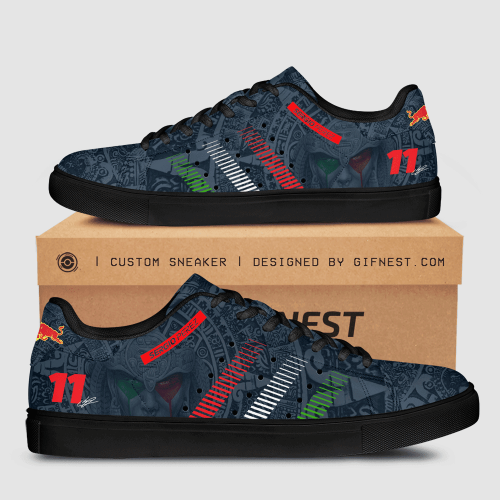 Ideafootwear Sergio Pérez Skate Stan Shoes Sneakes For Men And Women 2