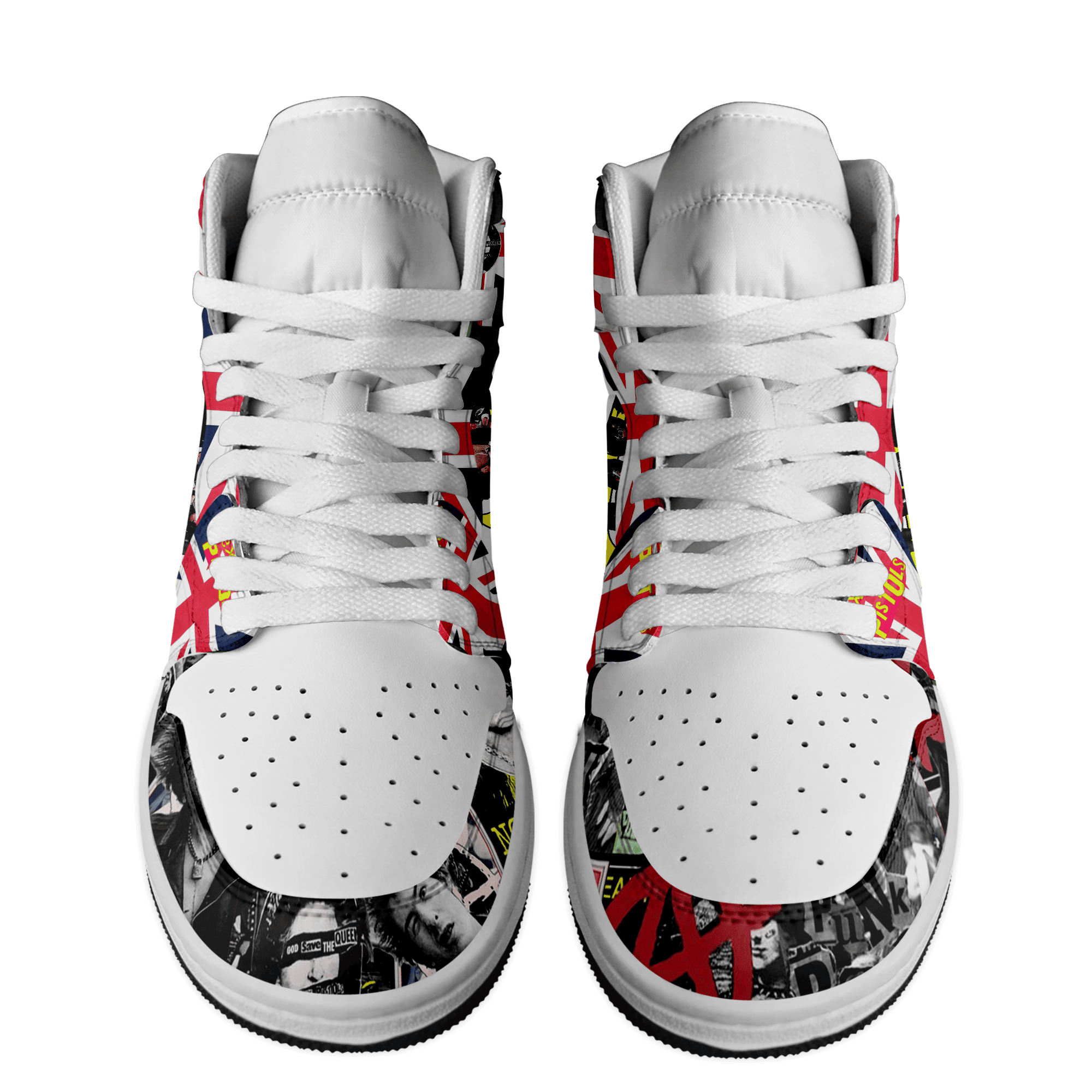 Ideafootwear Sex Pistols AJ1 High Sneakers Shoes For Men And Women 1