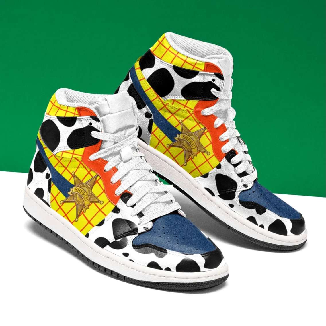 Ideafootwear Sheriff Woody AJ1 High Sneakers Shoes For Men And Women 1