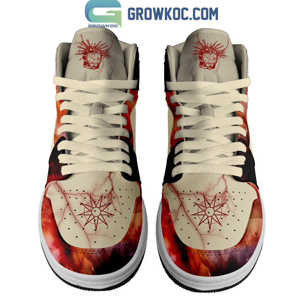 Ideafootwear Slipknot AJ1 High Sneakers Shoes For Men And Women 1