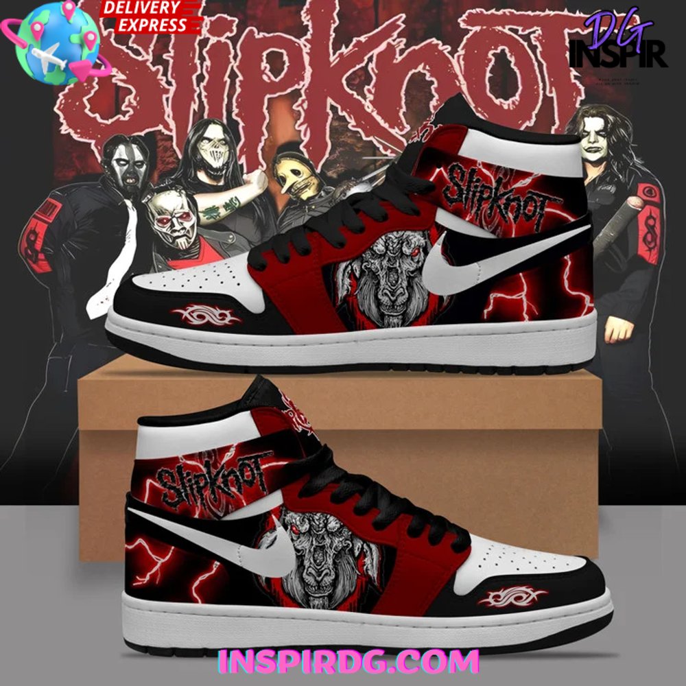 Ideafootwear Slipknot AJ1 High Sneakers Shoes For Men And Women 4