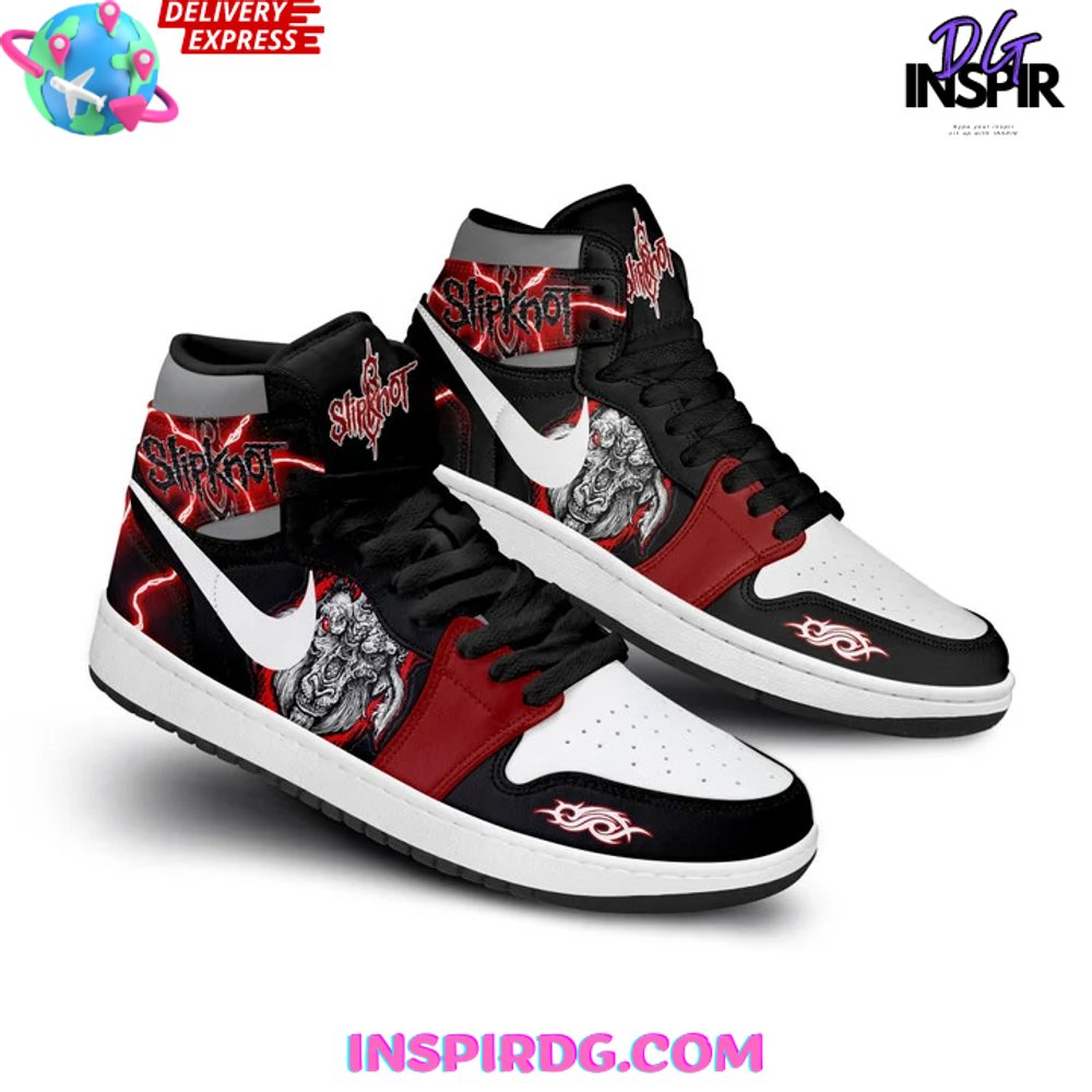 Ideafootwear Slipknot AJ1 High Sneakers Shoes For Men And Women 4
