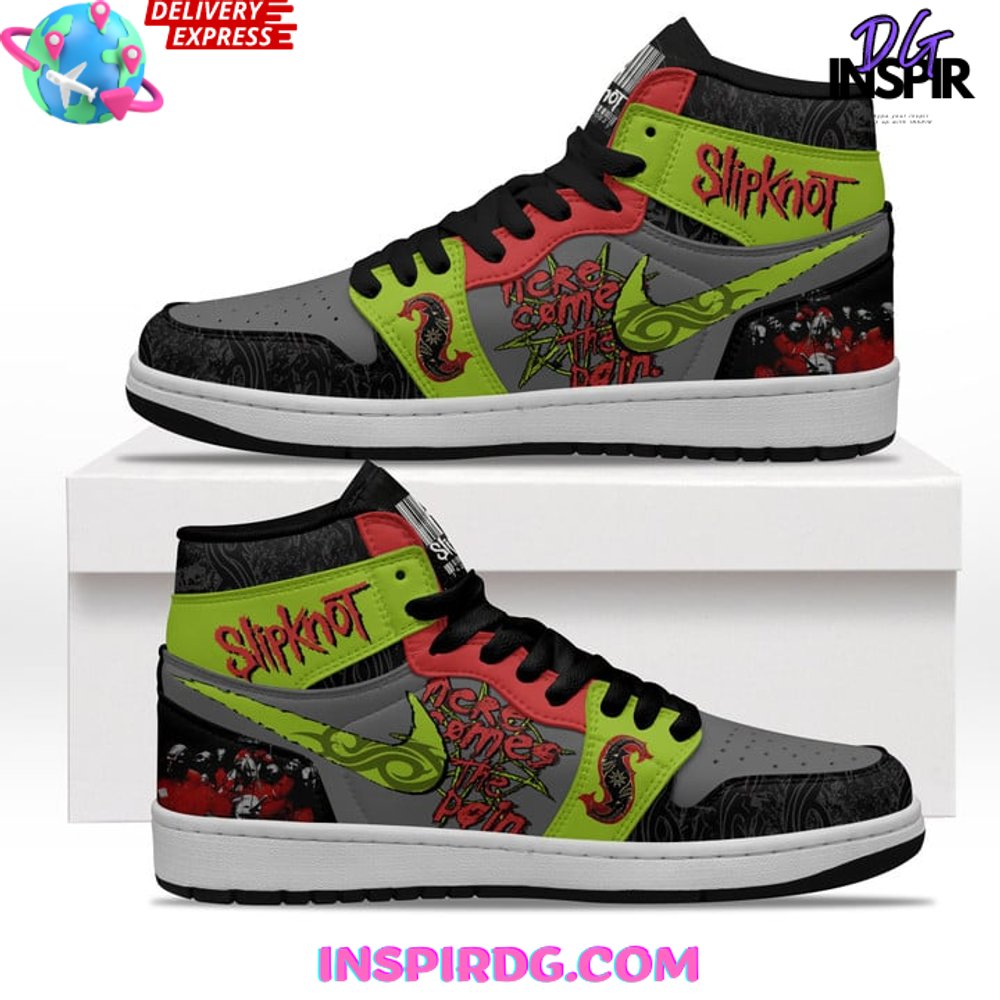 Ideafootwear Slipknot AJ1 High Sneakers Shoes For Men And Women 3