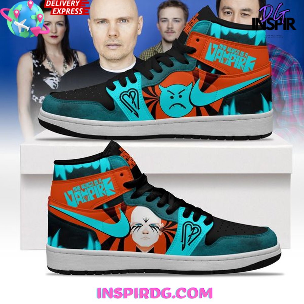 Ideafootwear Smashing Pumpkins World is A Vampire AJ1 High Sneakers Shoes For Men And Women 1